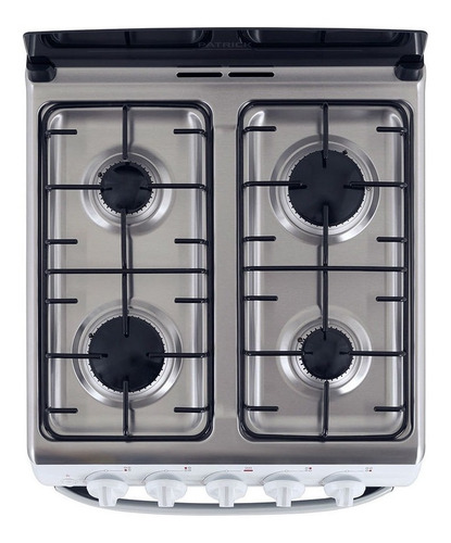 Imagen 4 de 7 de Cocina Patrick Diseño CP6855B multigas 4 hornallas blanca puerta con visor