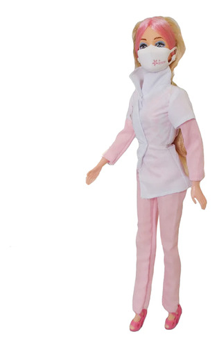 Muñeca Articulada Enfermera Con Accesorios