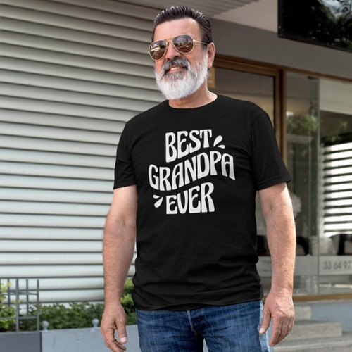 Imagen 2 de 4 de Playera Para Hombre - Día Del Padre-mejor Abuelo Por Siempre