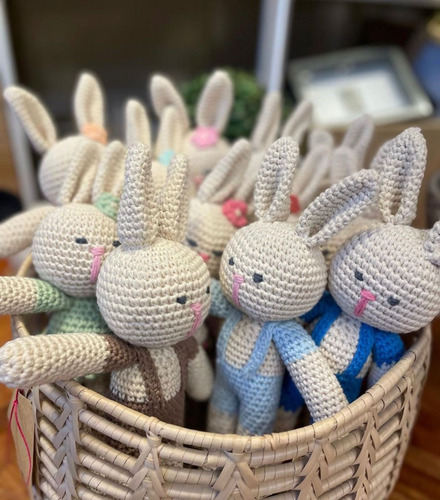 Muñeco De Apego Amigurumi Tejido Crochet Conejitos