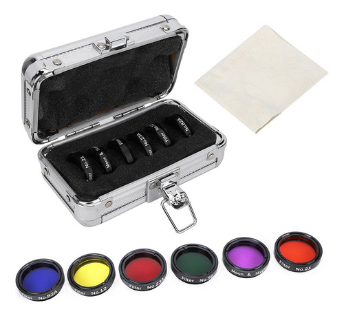 Kit De Filtros Planetarios Para Telescopios 1.25'' 6pzs