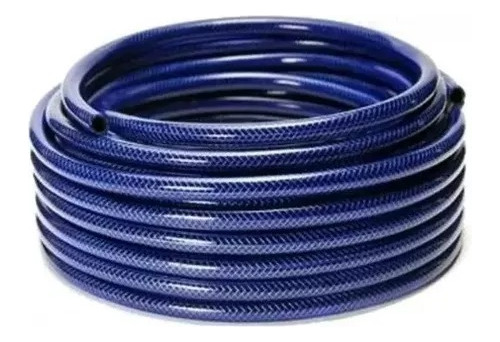 Manguera De Riego Freplast Mallada Trenzada Azul 3/4 X 25 Mt