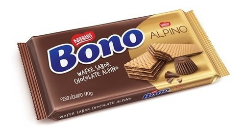 Biscoito Wafer Bono Alpino 110gr Nestle Chocolate