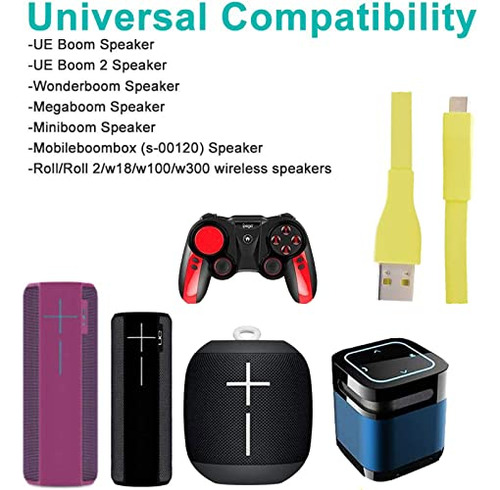 Cable De Carga Rápida Usb Para Logitech Ue Boom Bluetooth Wi