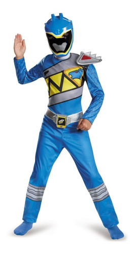 Disfraz Para Niño Ranger Azul Power Rangers Dino Carga