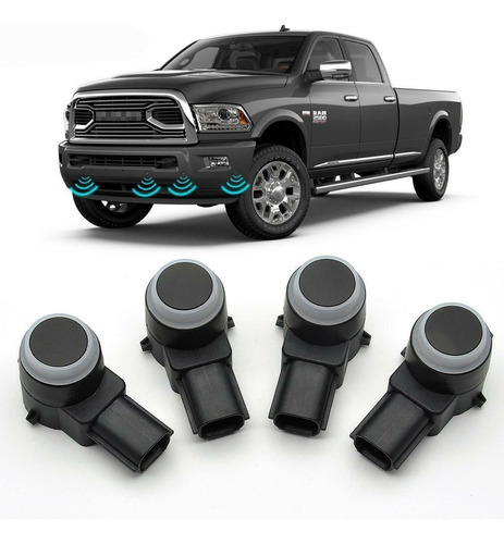 4×sensor De Aparcamiento Para Chrysler Dodge Jeep Ram 1500