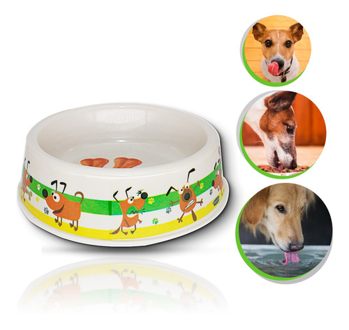 Bebedouro/comedouro P/ Caes E Gatos Plst 18,5*5 Cm Cor:maxx8