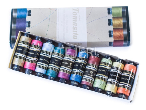 Imagen 7 de 7 de Hilos Para Coser Tomasito 10 Unidades X 90 Mts Gamas Color