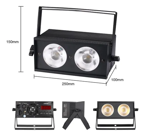 Luz De Lavado Led Oppray 2x50w Dmx512 Sin Parpadeo