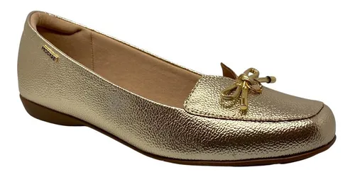 Fabulosos Zapatos De Piso Dorados MercadoLibre