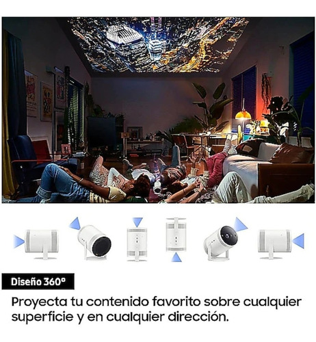 Imagen 6 de 6 de The Freestyle Proyector Portatil Samsung Smart Tv Audio 360