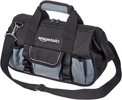 Bolso Herramientas Amazon Basics 12 , Negro/gris