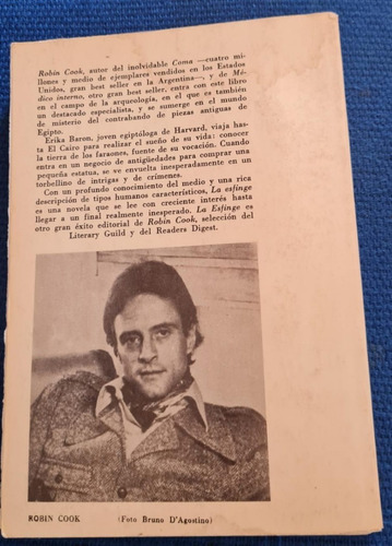 Imagen 2 de 2 de Libro La Esfinge - Robin Cook