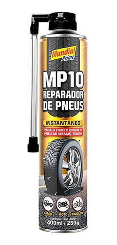 Spray Reparador Instantâneo De Furo Pneu Carro - Bike - Moto