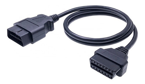 Imagen 2 de 4 de Conector Adaptador Extensión 16 A 16 Pines Obd2 100 Cm Largo