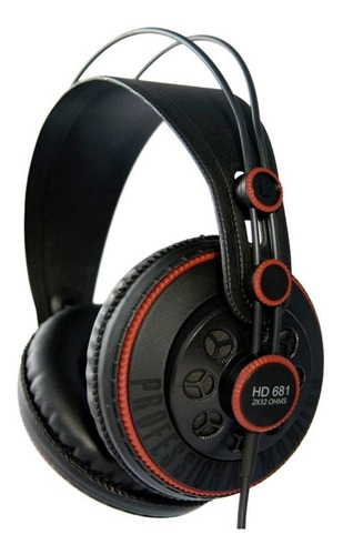 Imagen 4 de 4 de Auriculares Superlux HD681 negro y rojo