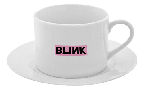 Taza Y Plato Desayuno Te Café Black Pink Cod A37