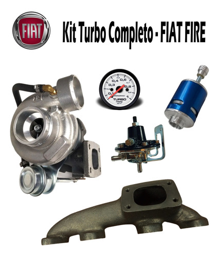 Kit Turbo Fiat Fire 1.0/1.4 8v Palio/uno + Turbina T2 1000cc