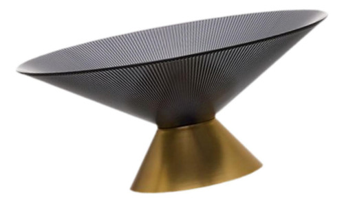 Pedestal Decorativo Tazón De Fruta Soporte De Frutas M Gris