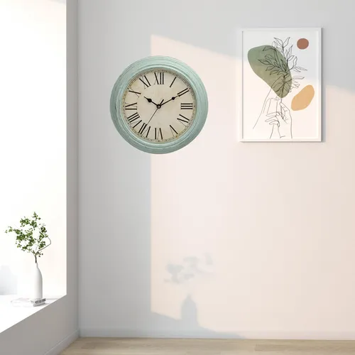 Reloj De Pared Vintage, Grandes Números Romanos,