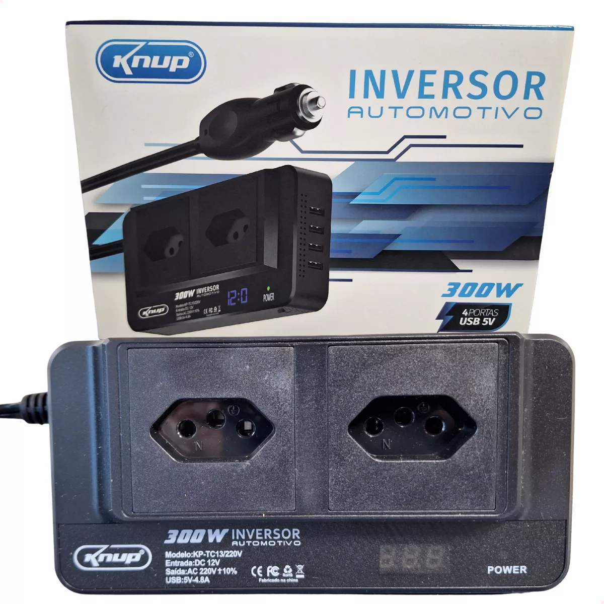 Terceira imagem para pesquisa de inversor 12v para 110v 300w