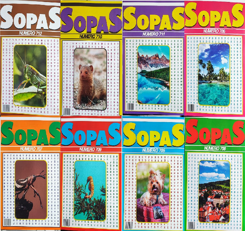  Sopas De Letras Ingenio Revistas Set 8 Revista Super Letra 