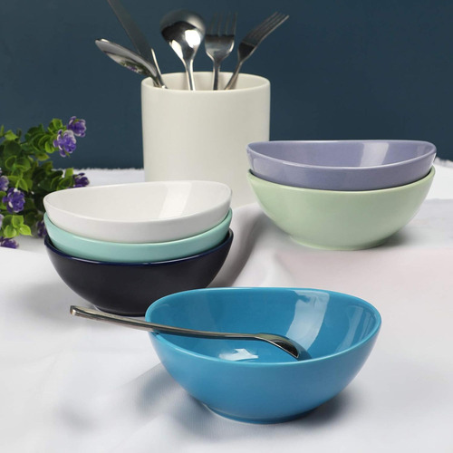 W Amhomel Ceramic Dessert Bowls, 10 Ounce Porcelain Bowls