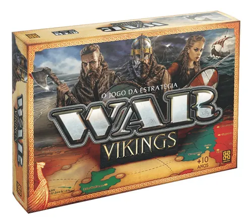 Jogo Tabuleiro Estratégia War Edição Vikings Original Grow