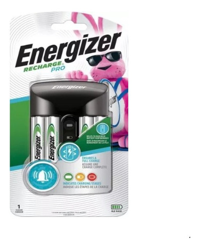 Cargador De Pilas 2a Y 3a Marca Energizer +4pilas Aa 2000mah