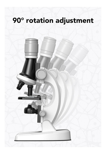 Kit De Microscopio For Niños Con Microscopio Led 1200x Con