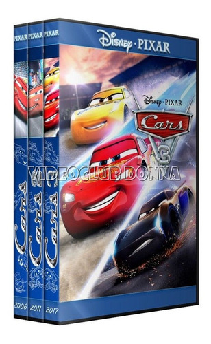 Cars Saga Completa Pack 3 Peliculas Colección Dvd