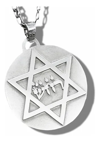 Dije Kabbalah Revocar Decretos Duros 4 Cm En Plata Art 1674
