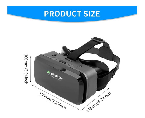 Vr Shinecon Vr E Fone De Ouvido 3d Vr, Óculos De Óculos De E