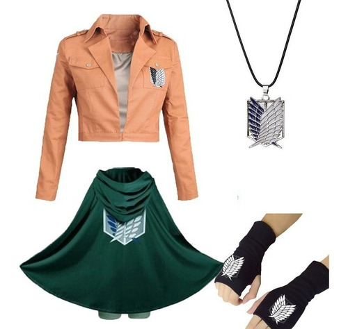 Moda Anime Shingeki No Kyojin Capa Capa Ropa Cosplay