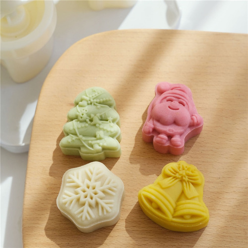(01 #mold) Material Plástico Mooncake Stamps Mooncake Moulds