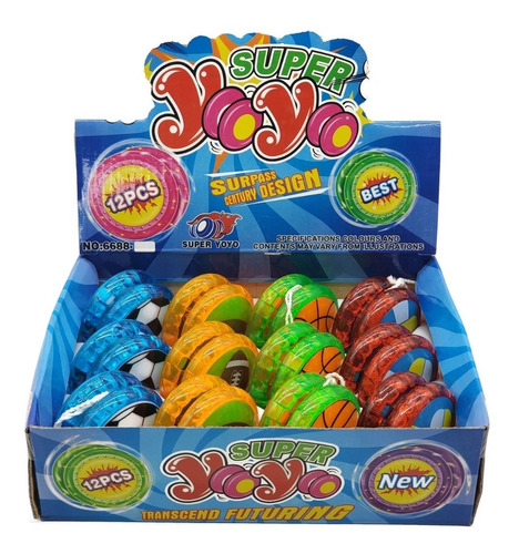 12 X Yoyo Con Luz Mayorista Regalo Souvenir Navidad