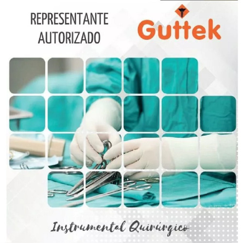 Imagen 2 de 2 de Pinza Kelly Curva 17 Cm Cirugia General Instrumental Guttek