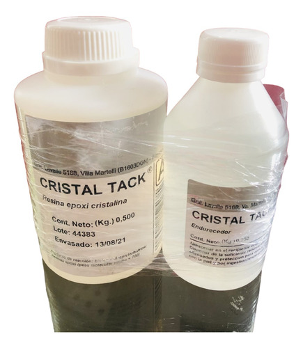 Resina Epoxi Cristal Tack Vidrio Liquido Novarchem 750 Cc