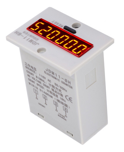 Contador Pantalla Digital Led Electrónico 6 Dígitos Ac110v