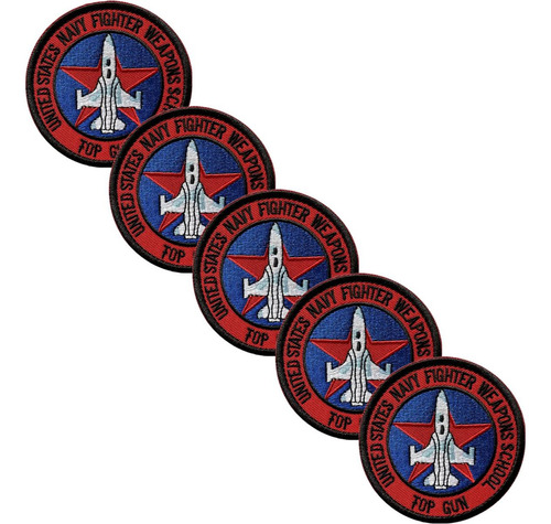 Parches Tácticospara Camisas, Mxgpt-005, 5 Parches, Topgun, Diseño De La Tela Bordada