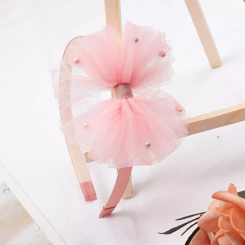 1 Diadema Con Moño De Tul