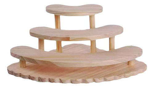Pantalla De Madera Riser Stand Storage Rack De