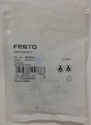 Vrpa-cm-q6-e Regulador De Presión 8086004