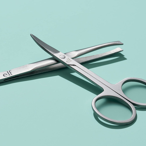 E.l.f. On Point - Kit De Cejas Y Pinzas De Calidad Profesio. Color Plateado