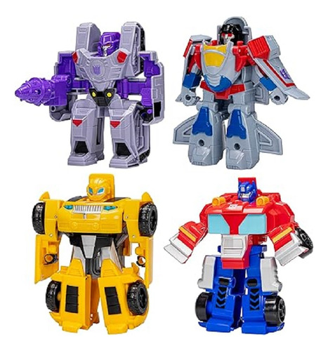 Transformers Héroes Vs Villanos -set De 4 Figuras (f7147)
