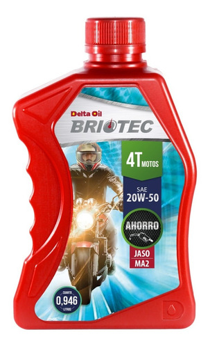 Aceite Moto 4t Delta Oil 20w50 Jaso Ma2- Caja X 12 Cuartos