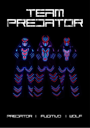 Trajes Robots De Leds Depredadores Para Shows