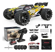 Comprar Camión RC rápido BEZGAR HP141S - Escala 1:14 todoterreno impermeable, Monster Truck, coche eléctrico todoterreno para aficionados, motor sin escobillas