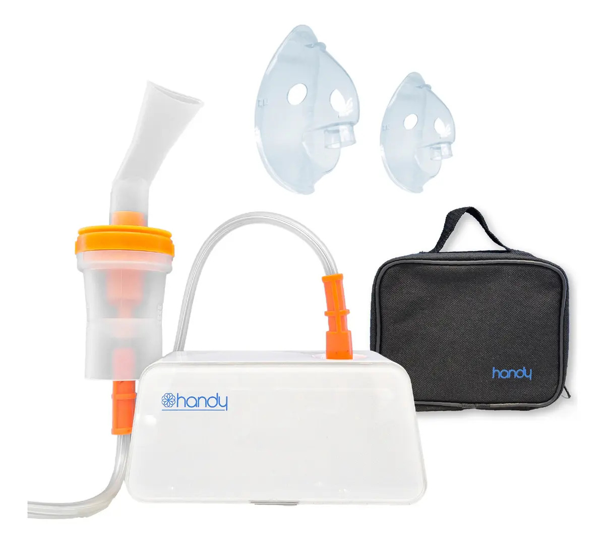 Nebulizador Para Niños Y Adultos Con Accesorios y Bolsa De Guardado 403d Handy Color Blanco