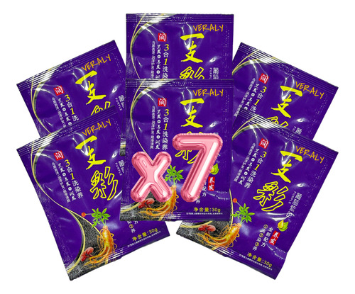 Shampoo Tinte Instantaneo 15min Cubre Canas Jengibre Natural